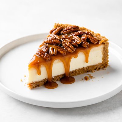 Image of Caramel Topped Pecan Cheese Pie