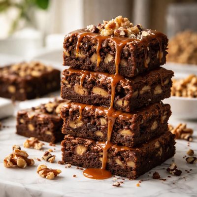 Image of Caramel Walnut Brownies