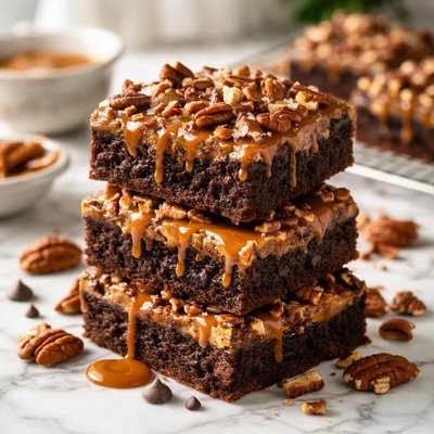 Image of Caramelicious Turtle Brownies