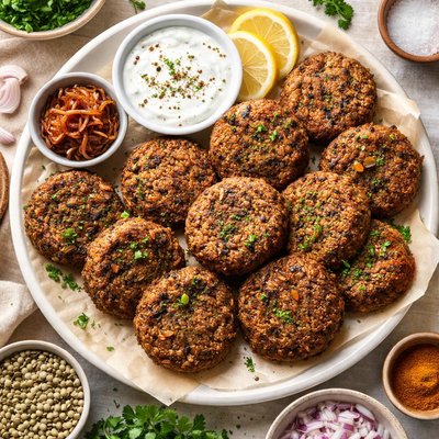 Image of Caramelised Onion Lentil Patties