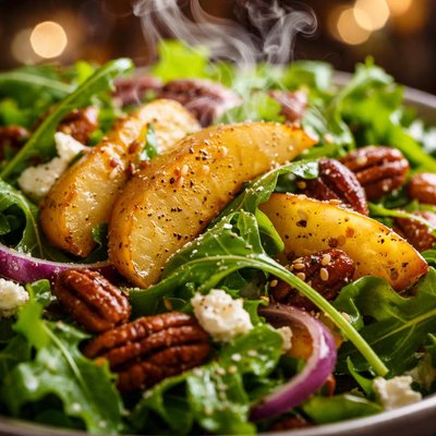 Image of Caramelized Apple and Arugula Salad