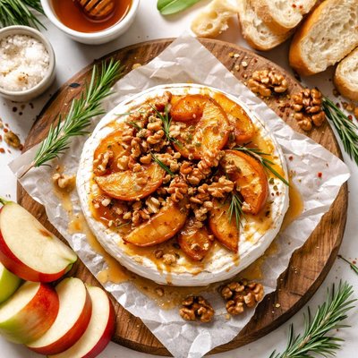Image of Caramelized Apple and Toasted Walnut Brie