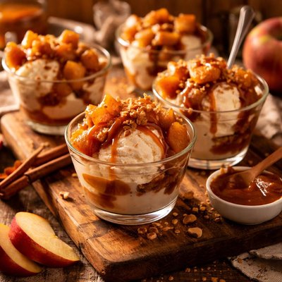 Image of Caramelized Apple Sundaes