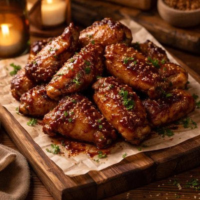Image of Caramelized Baked Chicken Party Wings