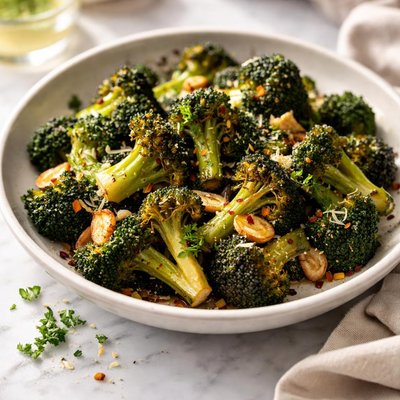 Image of Caramelized Broccoli with Garlic