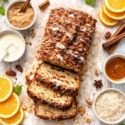 Image of Caramelized Crust Cinnalicious Loaf Cake