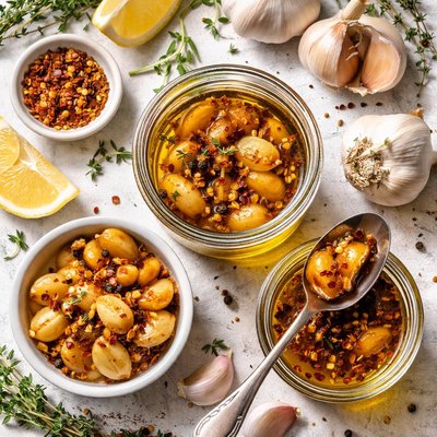 Image of Caramelized Garlic and Garlic Oil