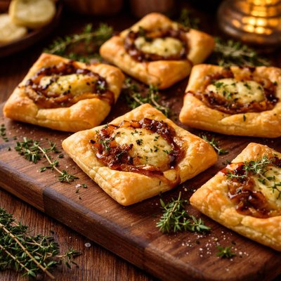 Image of Caramelized Onion and Brie Tarts