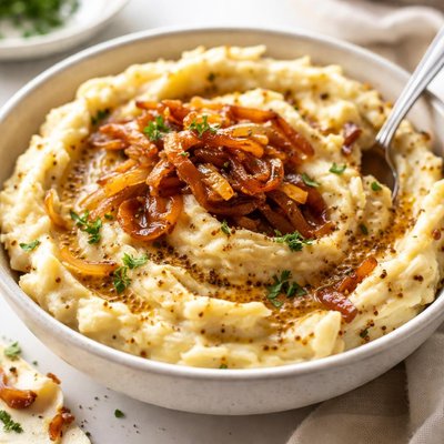Image of Caramelized Onion and Coarse Grain Mustard Mashed Potatoes
