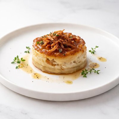 Image of Caramelized Onion and Potato Flan