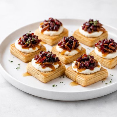Image of Caramelized Onion Cranberry Cream Cheese Bites