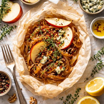 Image of Caramelized Onion En Papillote with Apple