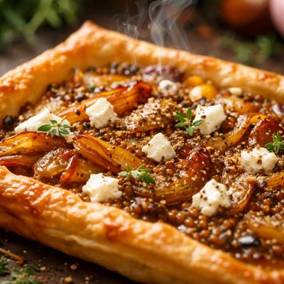 Image of Caramelized Onion Mustard Tart