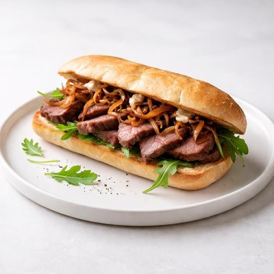 Image of Caramelized Onion Steak Sandwich