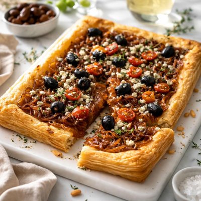 Image of Caramelized Onion Tart with Olives