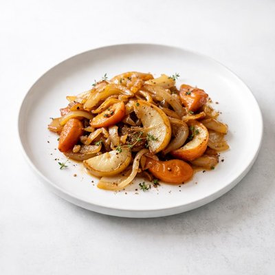 Image of Caramelized Onions with Apples and Carrots