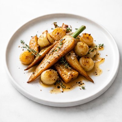 Image of Caramelized Parsnips and Baby Onions