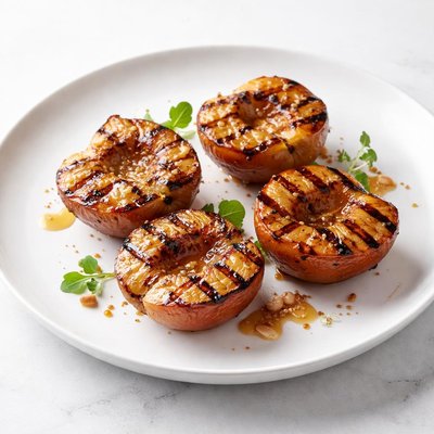 Image of Caramelized Peaches on the Grill