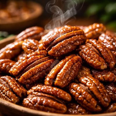 Image of Caramelized Pecans Raw Foods