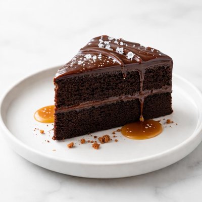 Image of Caramelized Secret Chocolate Cake with Fudge Icing