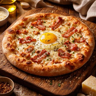 Image of Carbonara Pizza Appetizer