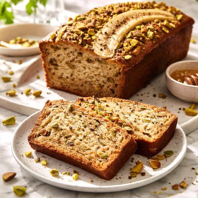 Image of Cardamom Banana Bread with Pistachios