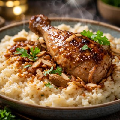 Image of Cardamom Infused Chicken with Rice Saleek