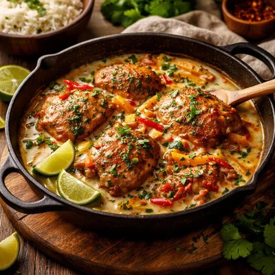 Image of Caribbean Chicken in Coconut Milk
