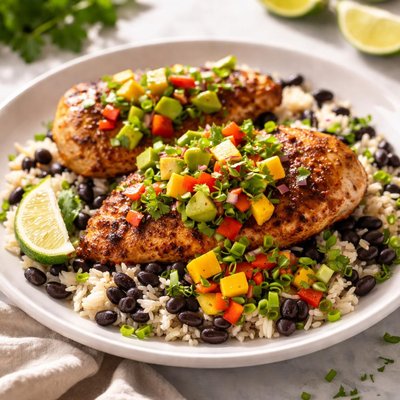 Image of Caribbean Chicken with Black Beans