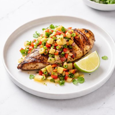 Image of Caribbean Chicken with Pineapple Salsa