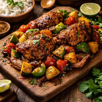 Image of Caribbean Chicken with Veggies
