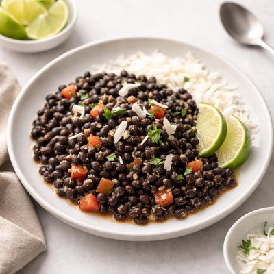 Image of Caribbean Coconut Black Beans in the Crock Pot