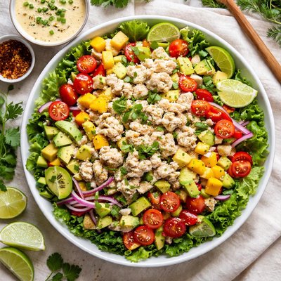 Image of Caribbean Crabmeat Salad with Creamy Gingered Dressing
