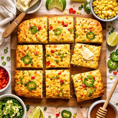 Image of Caribbean Creamed Corn Cornbread