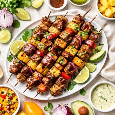 Image of Caribbean Pork Kabobs