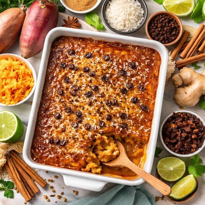 Image of Caribbean Sweet Potato Pudding