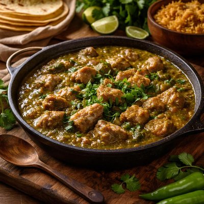 Image of Carne De Puerco En Chile Verde