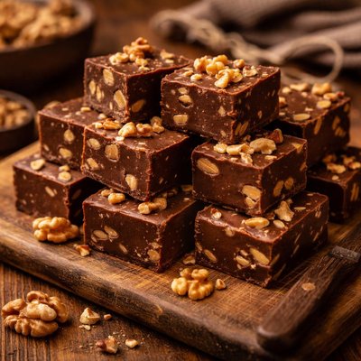 Image of Carob Walnut Fudge