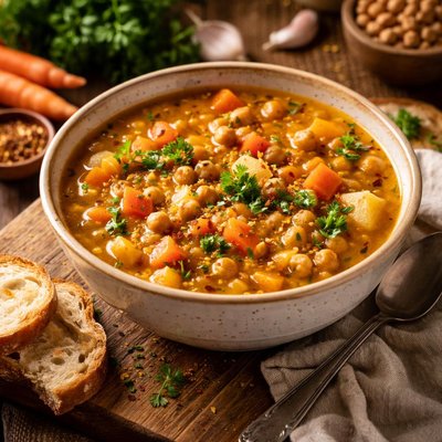 Image of Carrot and Chickpea Soup