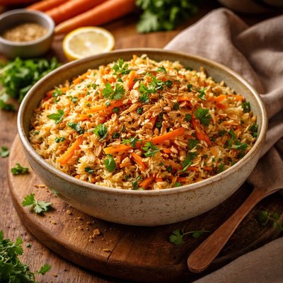 Image of Carrot and Coriander Pilaf