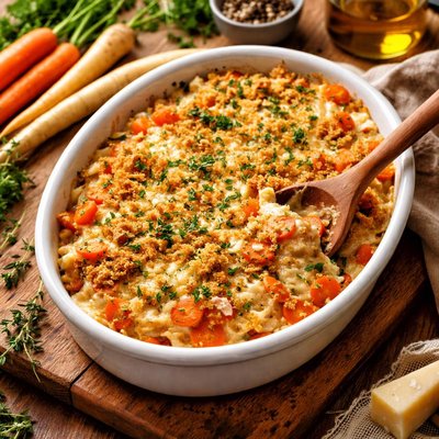 Image of Whole30 Carrot and Parsnip Gratin