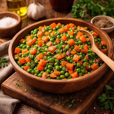 Image of Carrot and Peas Salad for the Lazy