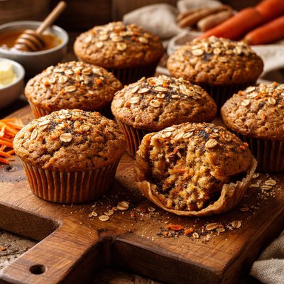 Image of Carrot and Poppy Seed Muffins