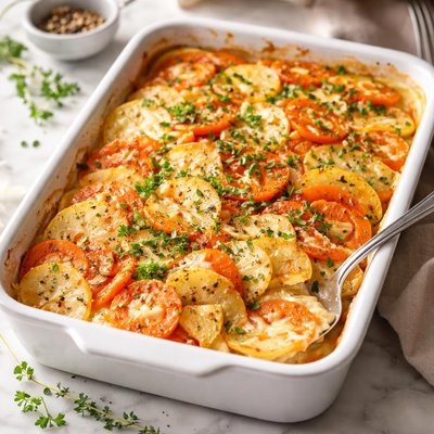 Image of Carrot and Potato Gratin