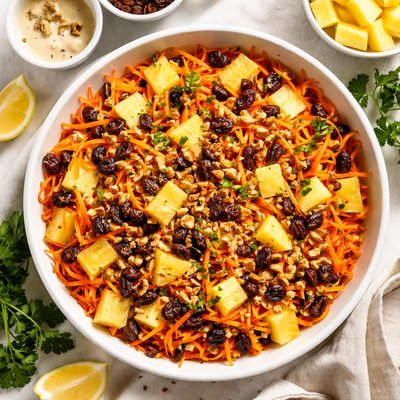 Image of Carrot and Raisin Salad with Pineapple