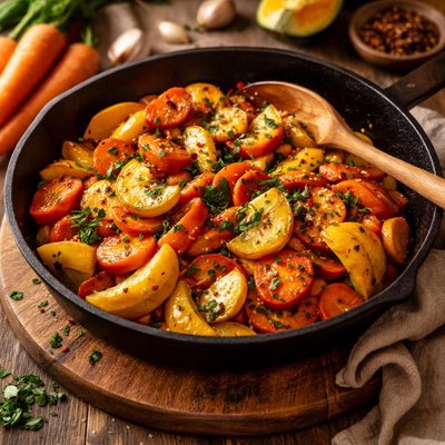 Image of Carrot and Squash Stir Fry