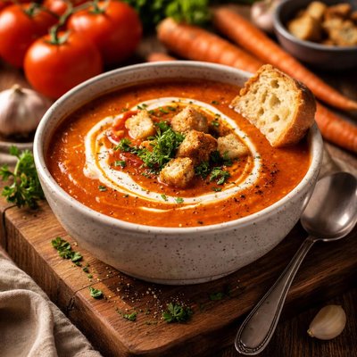 Image of Carrot and Tomato Soup