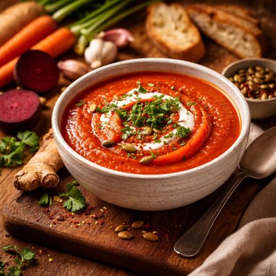 Image of Carrot Beet Ginger Soup