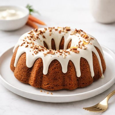 Image of Carrot Bundt Cake with Cream Cheese Glaze