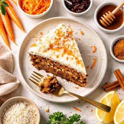 Image of Vegan Carrot Cake Slice